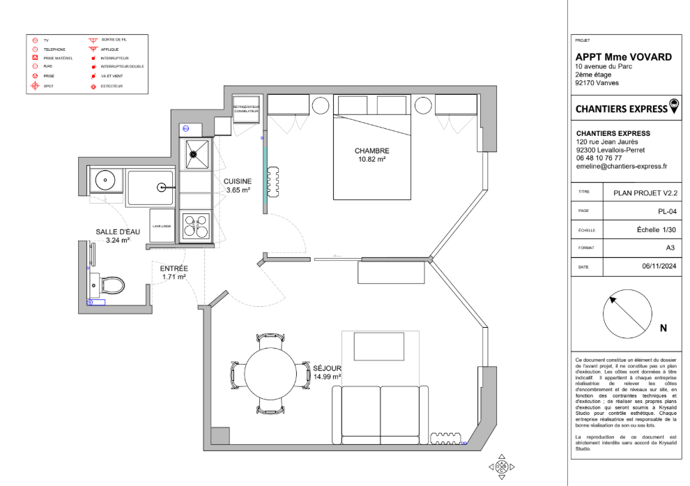 Rénovation complète d'appartement à Vanves — photo 2